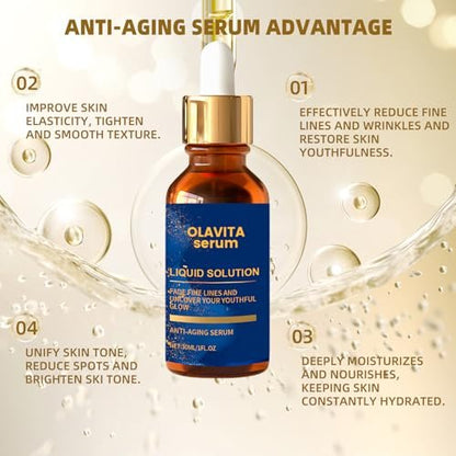Olavita Serum – Anti-Aging Gesichtsserum mit Vitamin C & E für jugendlichen Glow