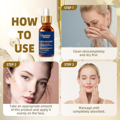 Olavita Serum – Anti-Aging Gesichtsserum mit Vitamin C & E für jugendlichen Glow