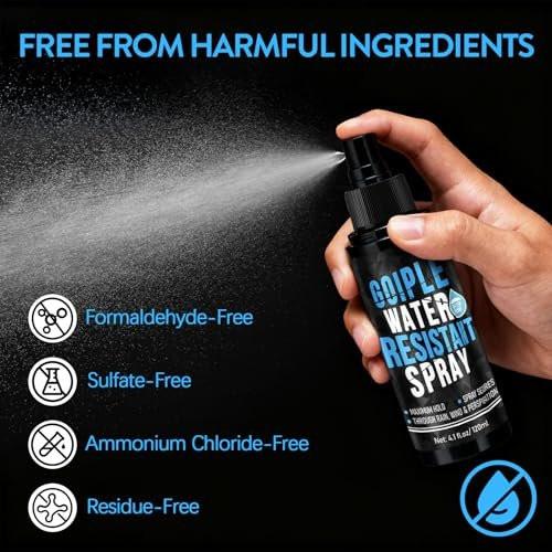 WOZUTUNT Haarspray wasserfest für Männer und Frauen - 2er-Pack mit extra starkem Halt für schwarzes Haar - Haarvolumen Spray & Haaransatz Auffüllspray