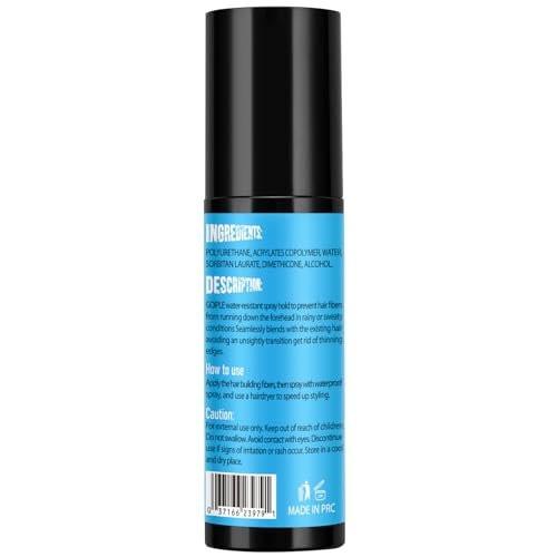 WOZUTUNT Haarspray wasserfest für Männer und Frauen - 2er-Pack mit extra starkem Halt für schwarzes Haar - Haarvolumen Spray & Haaransatz Auffüllspray
