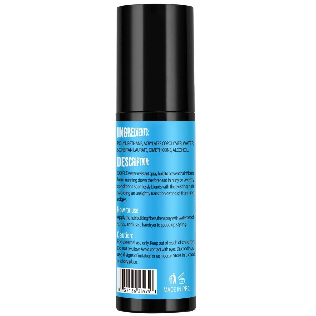 WOZUTUNT Haarspray wasserfest für Männer und Frauen - 2er-Pack mit extra starkem Halt für schwarzes Haar - Haarvolumen Spray & Haaransatz Auffüllspray