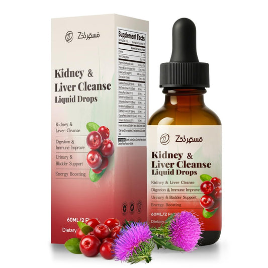 Pavintrix Nierenreinigung Tropfen mit Cranberry-Extrakt, Mariendistel, Chanca Piedra & Artischocke - Kräuterergänzung für Leber-Nieren-Detox & Harnwegsunterstützung, 60 ml