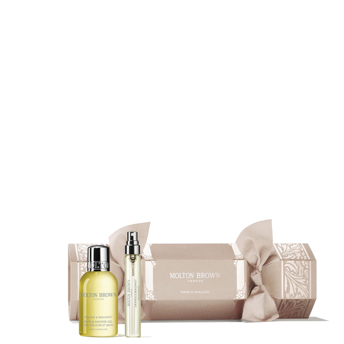 Molton Brown Orange & Bergamot Weihnachtscracker - Eau de Toilette 0,25 fl. oz. & Duschgel 1,7 fl. oz. Luxuriöses Duftpflege-Geschenkset