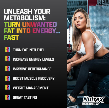 Nutrex Research L-Carnitin 3000 – Klinisch dosiertes flüssiges L-Carnitin für Energie, Stoffwechsel und Muskelregeneration – Leckerer Sour Gummy Worms Geschmack – Ohne Zucker, Kohlenhydrate und Stimulanzien – 31 Portionen