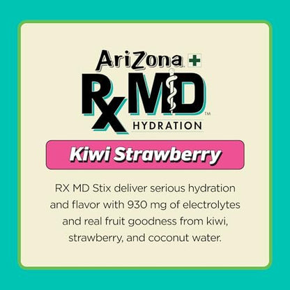 Arizona Rx MD Hydration Kiwi Strawberry - Getränkepulver - 920 mg Elektrolyte - 0,45 g Pulversticks (6er-Pack)