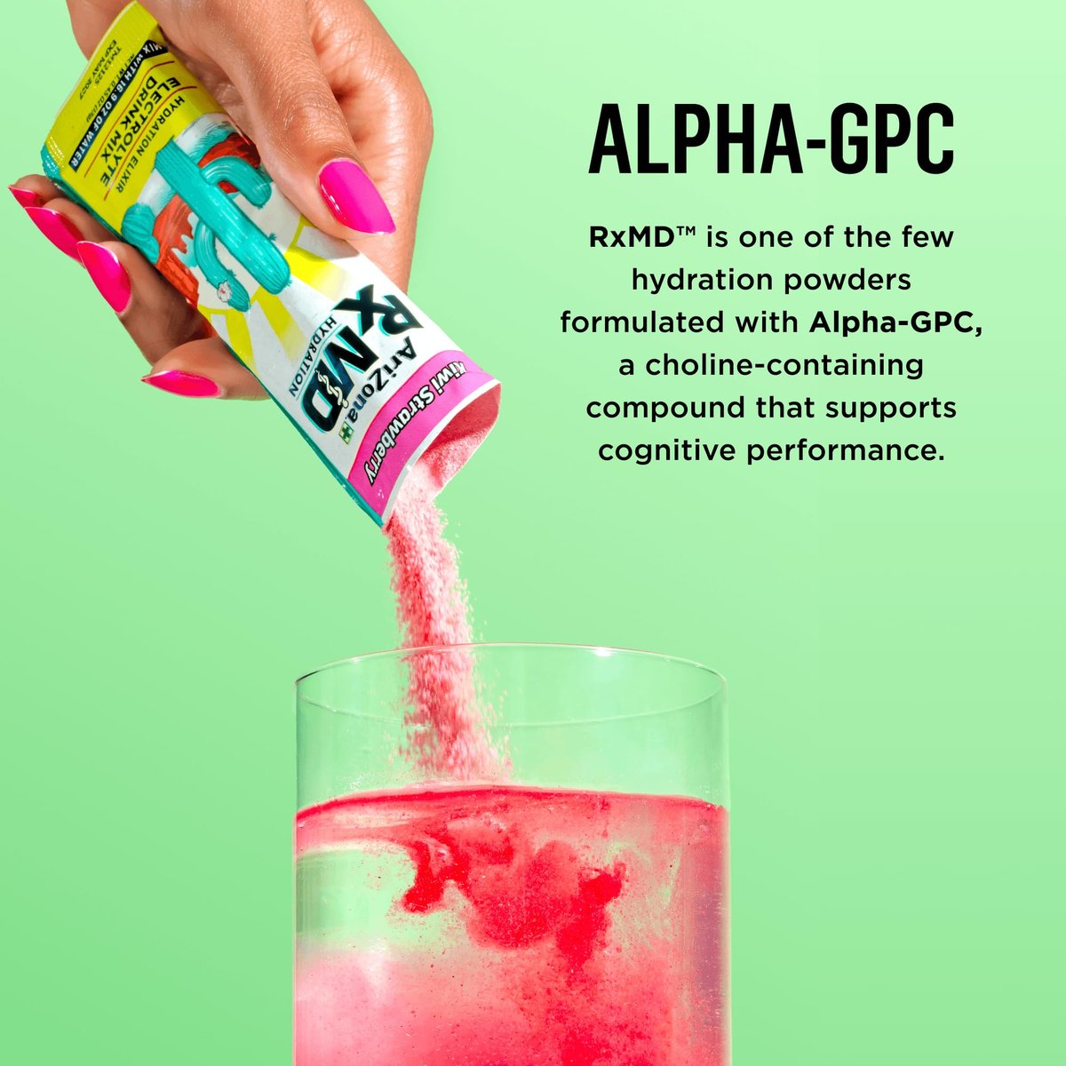 Arizona Rx MD Hydration Kiwi Strawberry - Getränkepulver - 920 mg Elektrolyte - 0,45 g Pulversticks (6er-Pack)