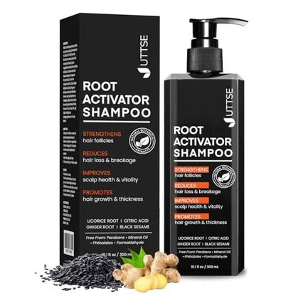 Root Activator Shampoo für Männer: Haarwachstum Shampoo gegen Haarausfall und dünner werdendes Haar - 300 ml