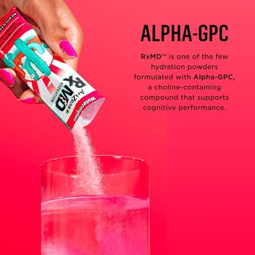 AriZona Rx MD Hydration Wassermelone - Getränkepulver - 920 mg Elektrolyte - 0,45 g Sticks (6er-Pack)