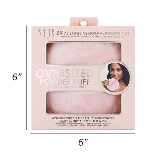 Übergroßer XL Velour Puderpuff – Ultraweicher Make-up-Applikator für Körper & Gesicht für losen Puder, Setting-Puder & Rouge | Großer Puderpuff für makellose Abdeckung für Damen – Weich