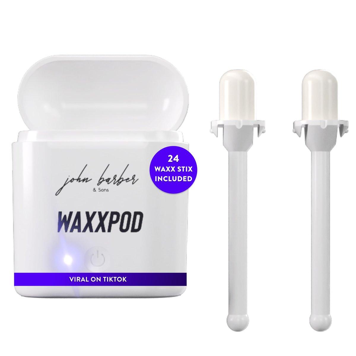 WaxxPod™ Nasen- und Ohrenhaarentferner – USB-betriebenes Wachsset mit 24 STIX