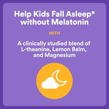 SmartyPants Kids Sleep Gummies ohne Melatonin – L-Theanin, Zitronenmelisse & Magnesium – Erdbeergeschmack – 60 Stück