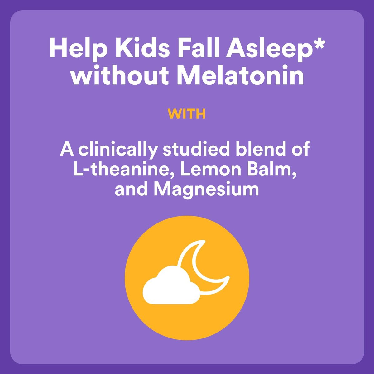SmartyPants Kids Sleep Gummies ohne Melatonin – L-Theanin, Zitronenmelisse & Magnesium – Erdbeergeschmack – 60 Stück