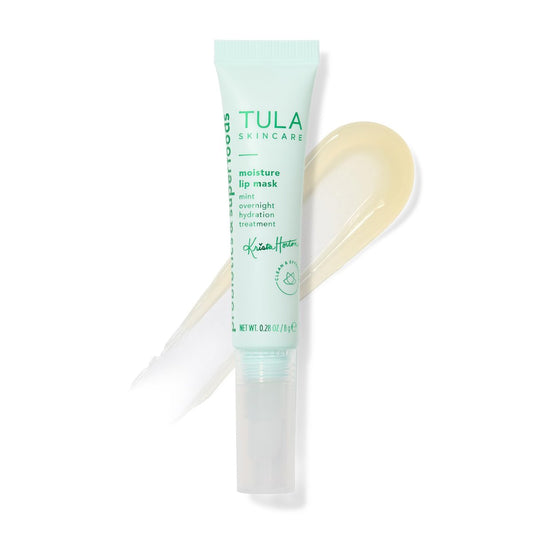 TULA Skin Care Krista Horton Feuchtigkeits-Lippenmaske - Peptide, Hyaluronsäure, Vitamin E & Minzöl für tiefe Pflege und Feuchtigkeit, 0,28 oz