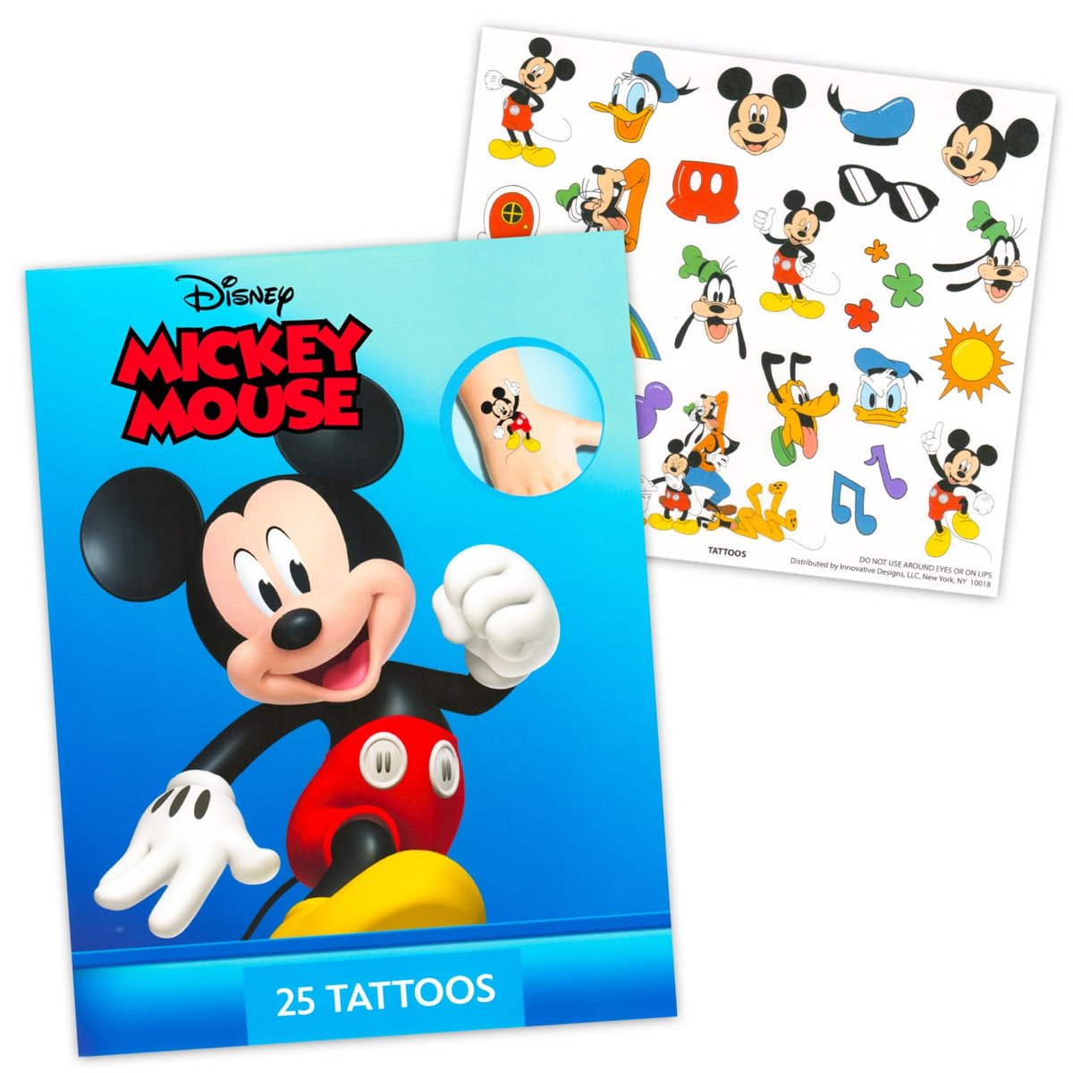 Disney Tattoos Party Favors Mega Assortment ~ Bundle Enthält 8 Disney Favoriten Temporäre Tattoo-Packs mit Prinzessin, Toy Story, Mickey, Cars, König der Löwen, Stitch und mehr (200 Tattoos!)