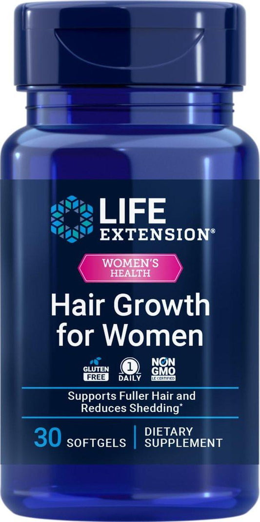 Life Extension Haarwachstum für Frauen – Nahrungsergänzungsmittel für Fülle und Dichte mit Ceramosides™ und VI-SPO®, 30 Softgels