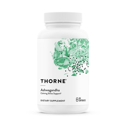 THORNE Ashwagandha – Hochkonzentriertes Shoden® für Stressabbau, Energie und geistige Klarheit – 30 Kapseln