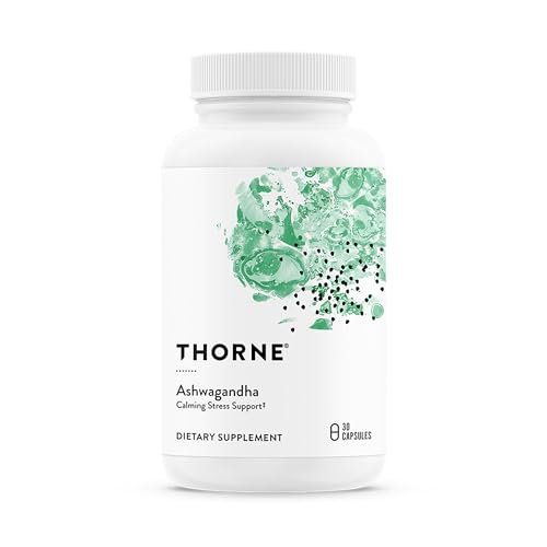 THORNE Ashwagandha – Hochkonzentriertes Shoden® für Stressabbau, Energie und geistige Klarheit – 30 Kapseln