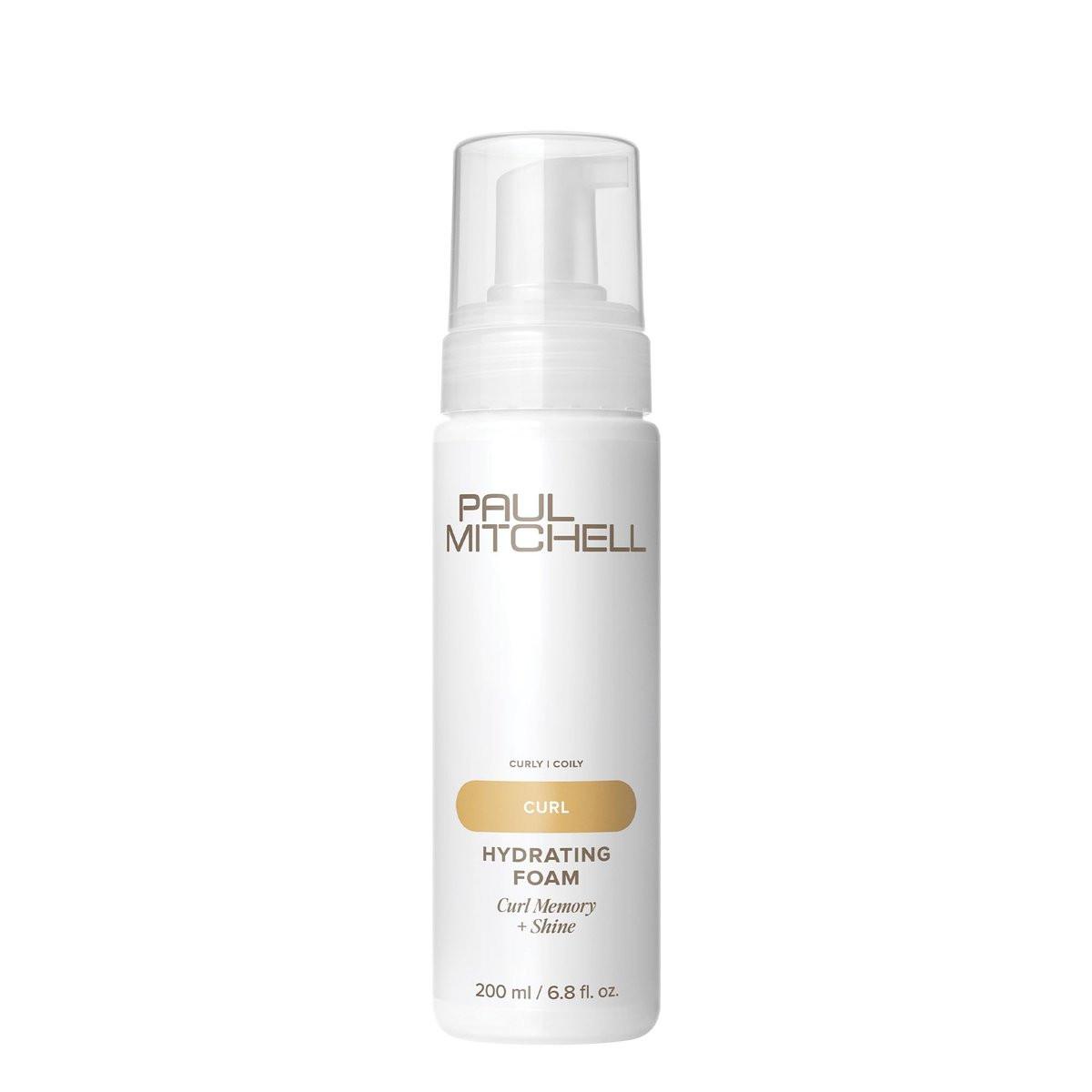 Paul Mitchell Hydrating Foam – Feuchtigkeitsschaum für Locken + Glanz, für lockiges und krauses Haar, 200 ml