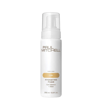 Paul Mitchell Hydrating Foam – Feuchtigkeitsschaum für Locken + Glanz, für lockiges und krauses Haar, 200 ml