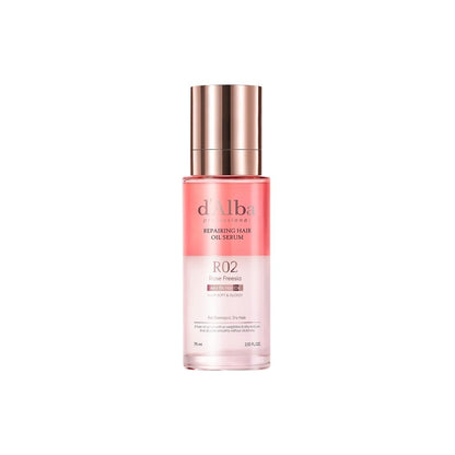 d'alba Piedmont Professionelles Haaröl-Serum (75 ml) – Seidig glänzendes Haar, leichtes & luftiges Finish, mit Arganöl, Aminosäuren, Proteinkomplex, Rosenduft