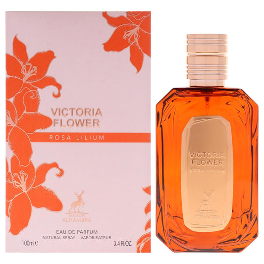 Victoria Flower - Rosa Lilium von Maison Alhambra für Damen - 100 ml EDP Spray