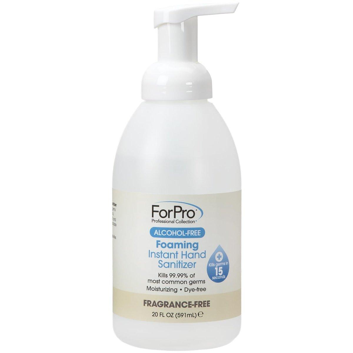 ForPro Professional Collection Alkoholfreier Schaum-Handdesinfektor, Feuchtigkeitsspendend, Farb- und Duftstofffrei, 591 ml