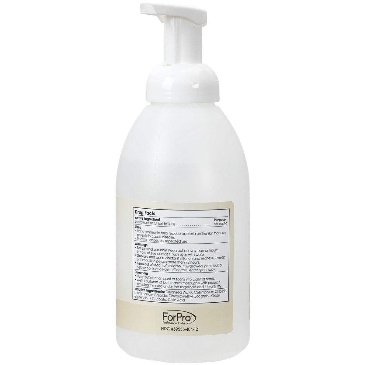 ForPro Professional Collection Alkoholfreier Schaum-Handdesinfektor, Feuchtigkeitsspendend, Farb- und Duftstofffrei, 591 ml