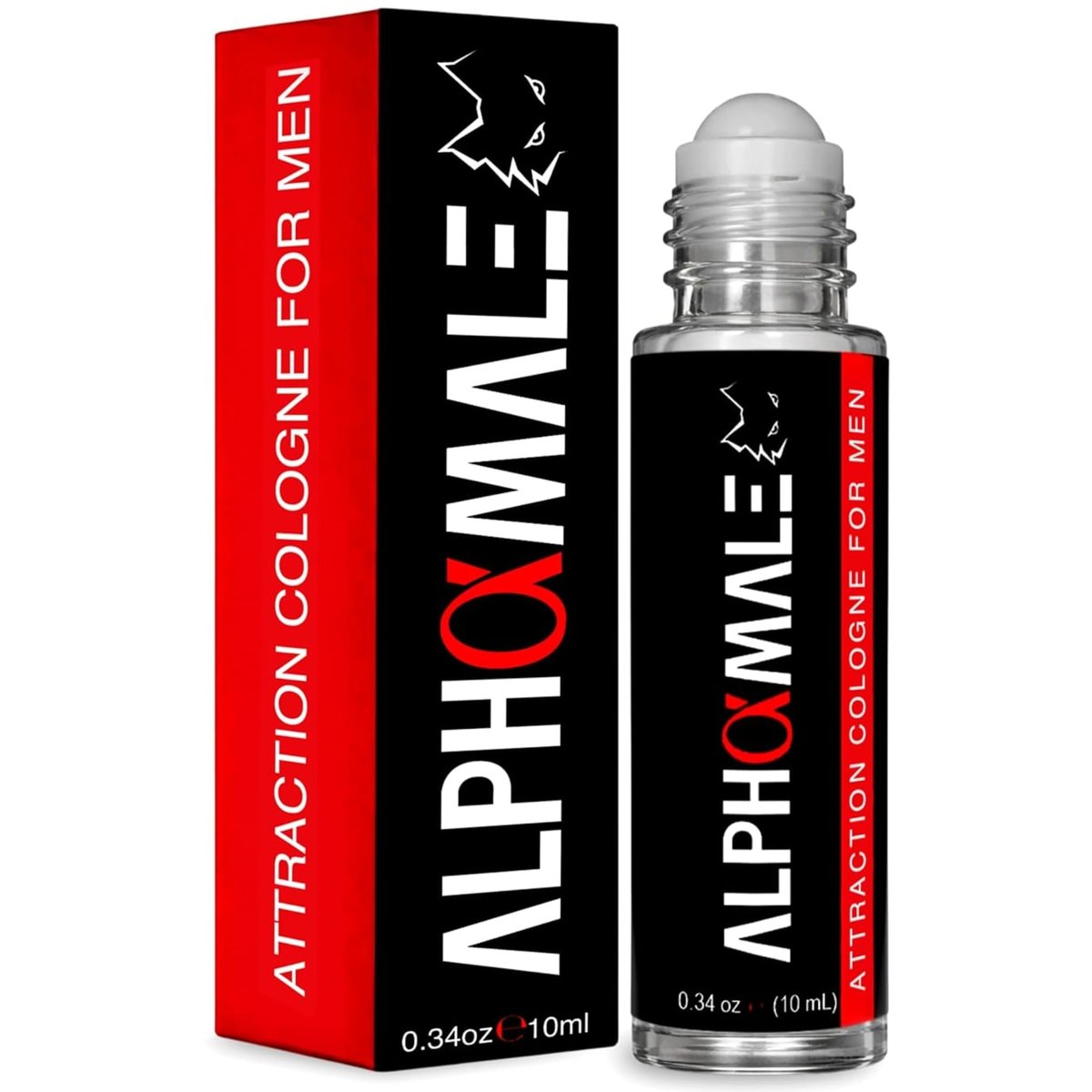 AlphaMale Pheromon-infused Cologne für Männer – Maskuline Anziehungskraft im Roll-on-Flakon – 10 ml