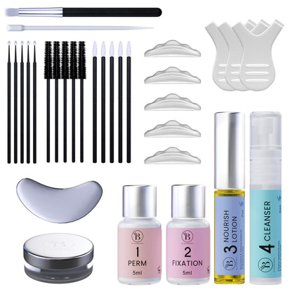 BLOOMORA Lash Lift Kit – Professionelles Wimpernlifting für zu Hause, 15 Anwendungen, sichere & effektive Wimpernlamination, hält 6-8 Wochen, inklusive Anleitung