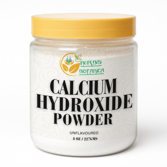 Herbs Botanica Calciumhydroxid-Pulver 227 g Feine Lebensmittelqualität Kalkpulver für Kulinarik, Einlegen, Kalkwasser, Nixtamalisation & DIY-Anwendungen (Cal)