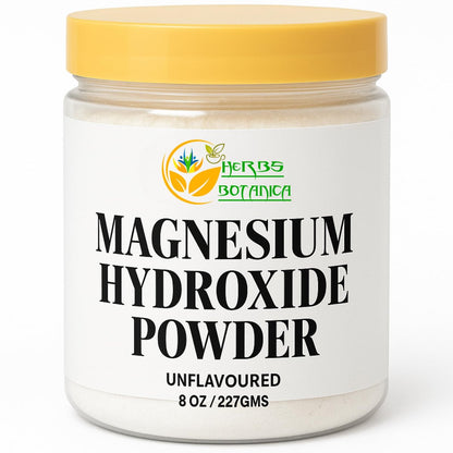 Herbs Botanica Magnesiumhydroxid-Pulver 230 g – Feines Pulver für DIY, Deodorant, Zahnpasta und Handwerk – Alternative zu ozoniertem Magnesiumoxid