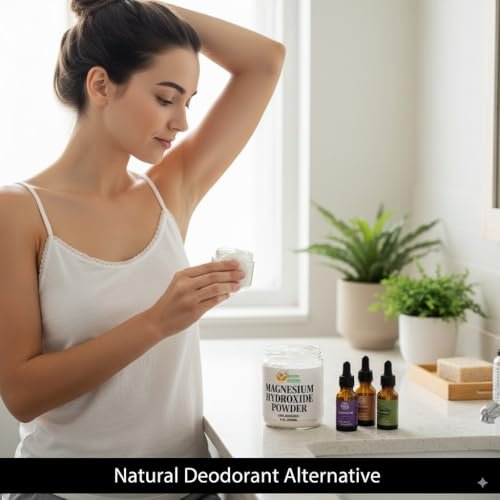 Herbs Botanica Magnesiumhydroxid-Pulver 230 g – Feines Pulver für DIY, Deodorant, Zahnpasta und Handwerk – Alternative zu ozoniertem Magnesiumoxid