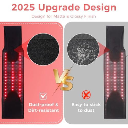Upgrade Rote Lichttherapie für den Körper - Infrarot-Rotlichtgürtel 660nm & 850nm Infra-LEDs für Rücken, Knie, Hände, Taille, Entspannung - Weihnachtsgeschenk für Frauen, Männer, Mutter, Vater