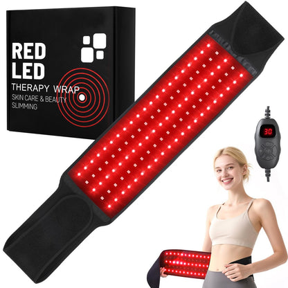 Upgrade Rote Lichttherapie für den Körper - Infrarot-Rotlichtgürtel 660nm & 850nm Infra-LEDs für Rücken, Knie, Hände, Taille, Entspannung - Weihnachtsgeschenk für Frauen, Männer, Mutter, Vater