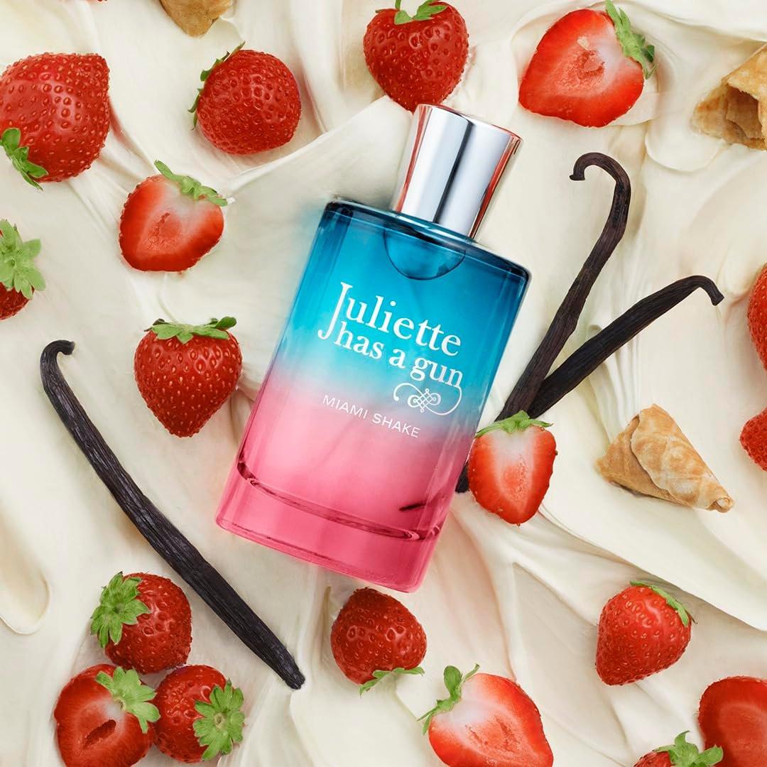 Juliette Has A Gun Miami Shake Eau de Parfum – Gourmand Fruchtig Vanille Parfüm für Frauen (Erdbeere, Eiscreme, Vanille Absolue)