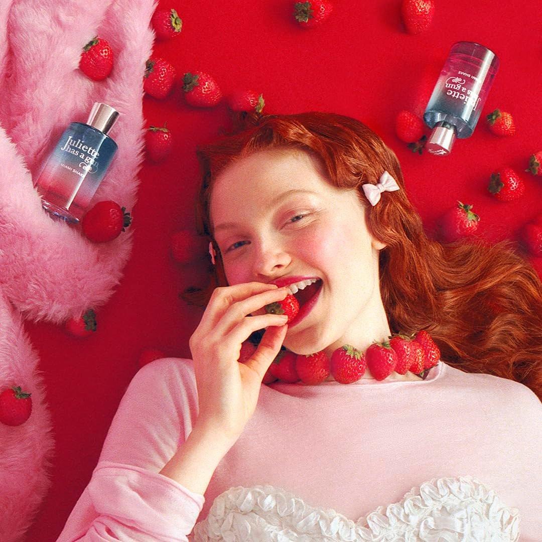 Juliette Has A Gun Miami Shake Eau de Parfum – Gourmand Fruchtig Vanille Parfüm für Frauen (Erdbeere, Eiscreme, Vanille Absolue)
