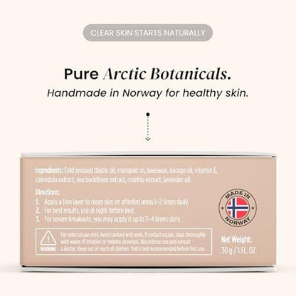 Eliré Clear Skin Balm – Nachtformel gegen Pickel und Unreinheiten – Hilft Verfärbungen zu mildern und Hautton auszugleichen – Verhindert neue Pickel – Glättet feine Linien und vergrößerte Poren