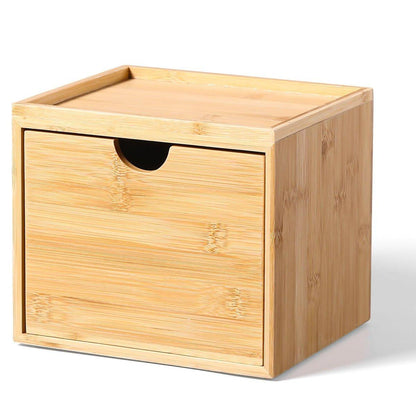 ZOBONETI Bambus-Gesichtstuchhalter kompatibel mit Clean Towel XL – Holz-Behälter mit Schublade für Badtheke