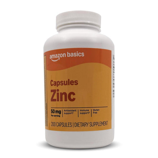 Zink Kapseln 50 mg, 200 Stück – Hochdosiertes Mineralstoffpräparat