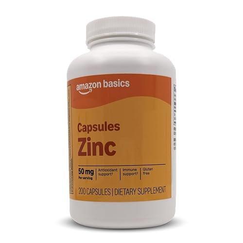 Zink Kapseln 50 mg, 200 Stück – Hochdosiertes Mineralstoffpräparat