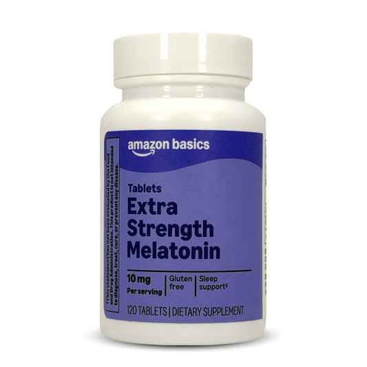 Extra Starkes Melatonin 10 mg, 120 Tabletten – Schlafhilfe & Nahrungsergänzungsmittel
