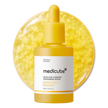medicube Kojic Acid Turmeric Beruhigendes & Ausgleichendes Kapsel-Serum für gestresste Haut | Niacinamid & Glow-Kapseln für Feuchtigkeit und Barriereschutz | 1,01 fl.oz