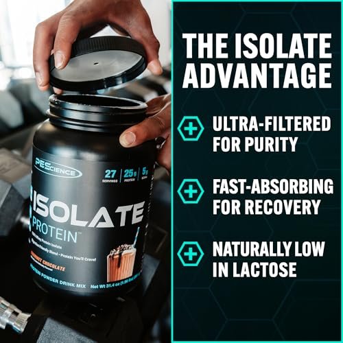 PEScience Isolate Whey Protein Pulver, Vanilla Cupcake, 5 Portionen, 100 % Molkenproteinisolat, Kohlenhydratarm, schnell absorbierender Post-Workout-Shake für Männer und Frauen