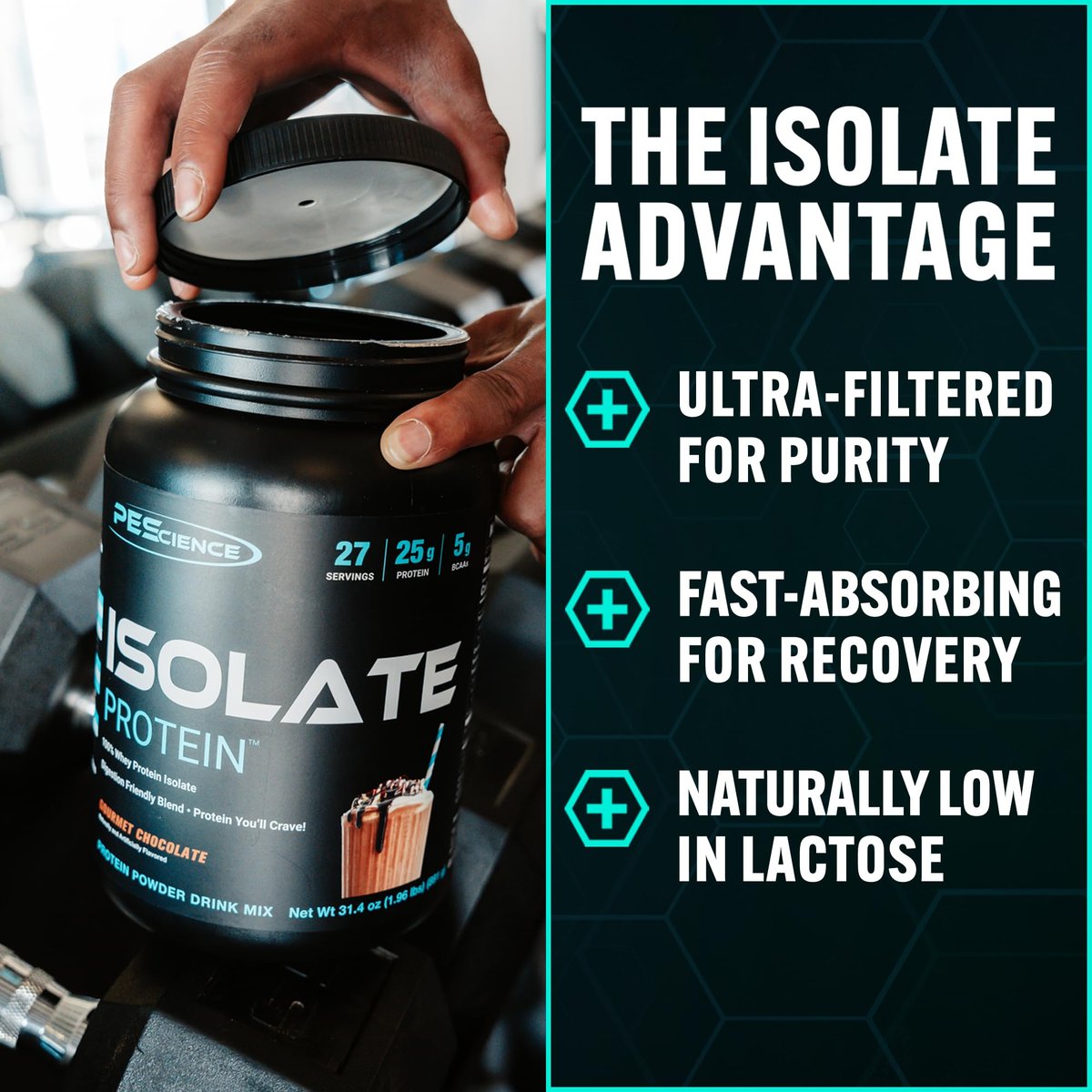 PEScience Isolate Whey Protein Pulver, Vanilla Cupcake, 5 Portionen, 100 % Molkenproteinisolat, Kohlenhydratarm, schnell absorbierender Post-Workout-Shake für Männer und Frauen