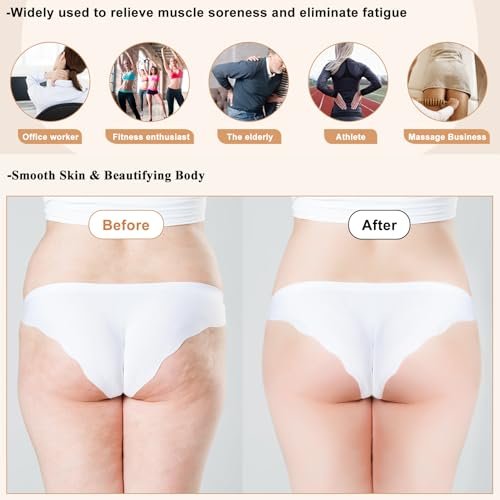 Dukucr 3er-Set Holz Massage Werkzeuge Lymphdrainage Massager Holzmassagegerät zur Körperformung für Maderoterapia, Anti-Cellulite, Schmerzlinderung (3-in-1 Massager)