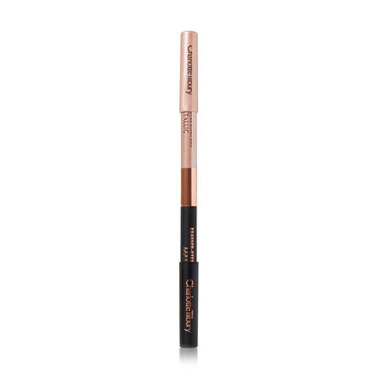 Charlotte Tilbury Exagger-Eyes Eyeliner Duo – Dual-Ended, wasserfest & langanhaltend – Metallic Champagne & Matt Schwarz