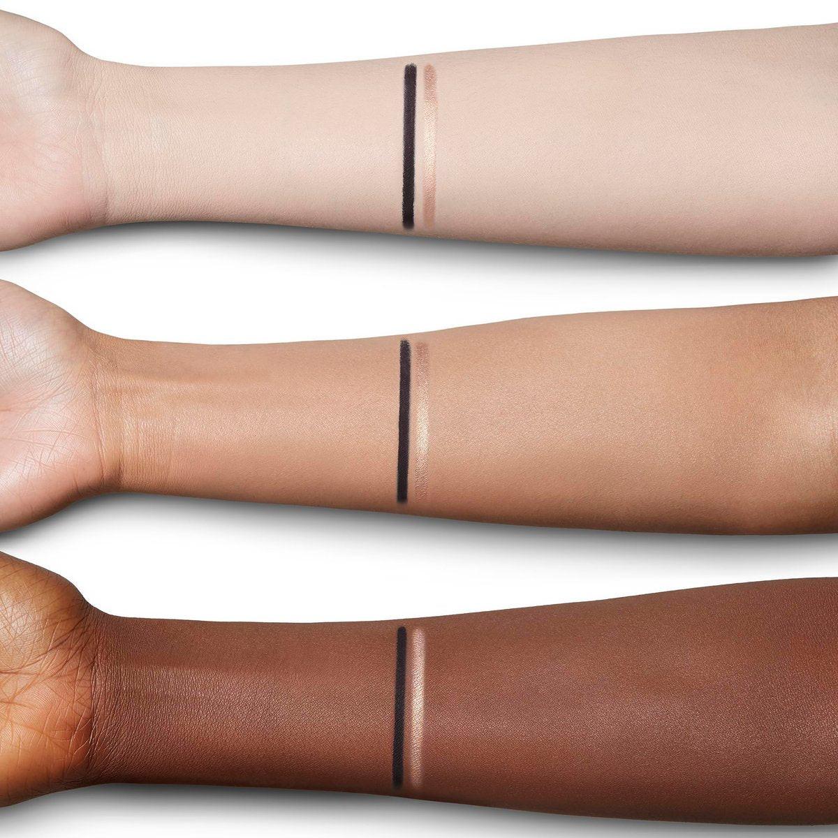 Charlotte Tilbury Exagger-Eyes Eyeliner Duo – Dual-Ended, wasserfest & langanhaltend – Metallic Champagne & Matt Schwarz