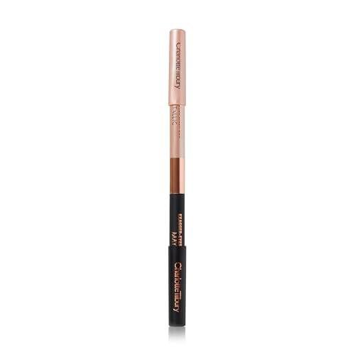 Charlotte Tilbury Exagger-Eyes Eyeliner Duo – Dual-Ended, wasserfest & langanhaltend – Metallic Champagne & Matt Schwarz