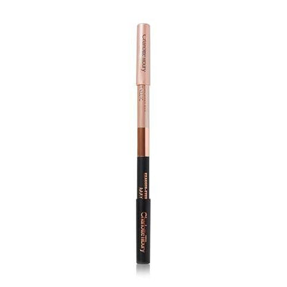 Charlotte Tilbury Exagger-Eyes Eyeliner Duo – Dual-Ended, wasserfest & langanhaltend – Metallic Champagne & Matt Schwarz