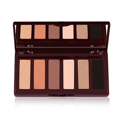 Charlotte Tilbury Super Nudes Easy Eye Lidschatten-Palette – Nude Matt Eyeshadow Palette mit 6 pflegeleichten Nuancen für mühelose 90er-Supermodel-Smokey Eyes